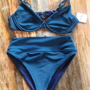 Beach Riot Underwire Ribbed Bikini